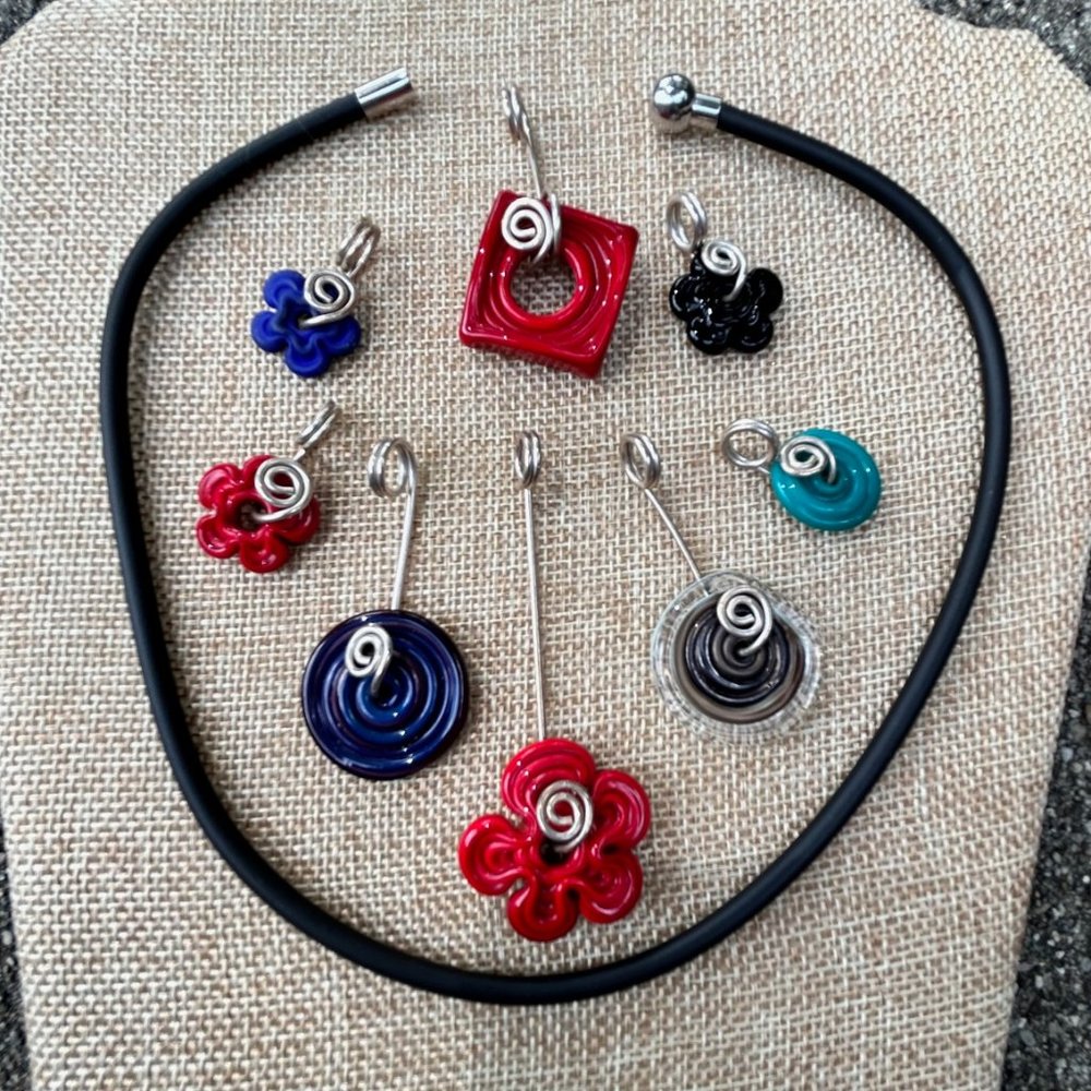 Interchangeable Handmade Glass Beaded Necklace